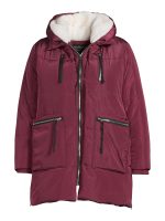 Jason Maxwell Plus Women's Poly Puffer Coat w/ Sherpa Lined Hood - Image 5